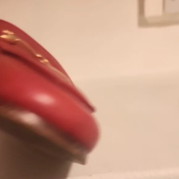 Sam Edelman Red Leather Mules For Women - Picture 10 of 12